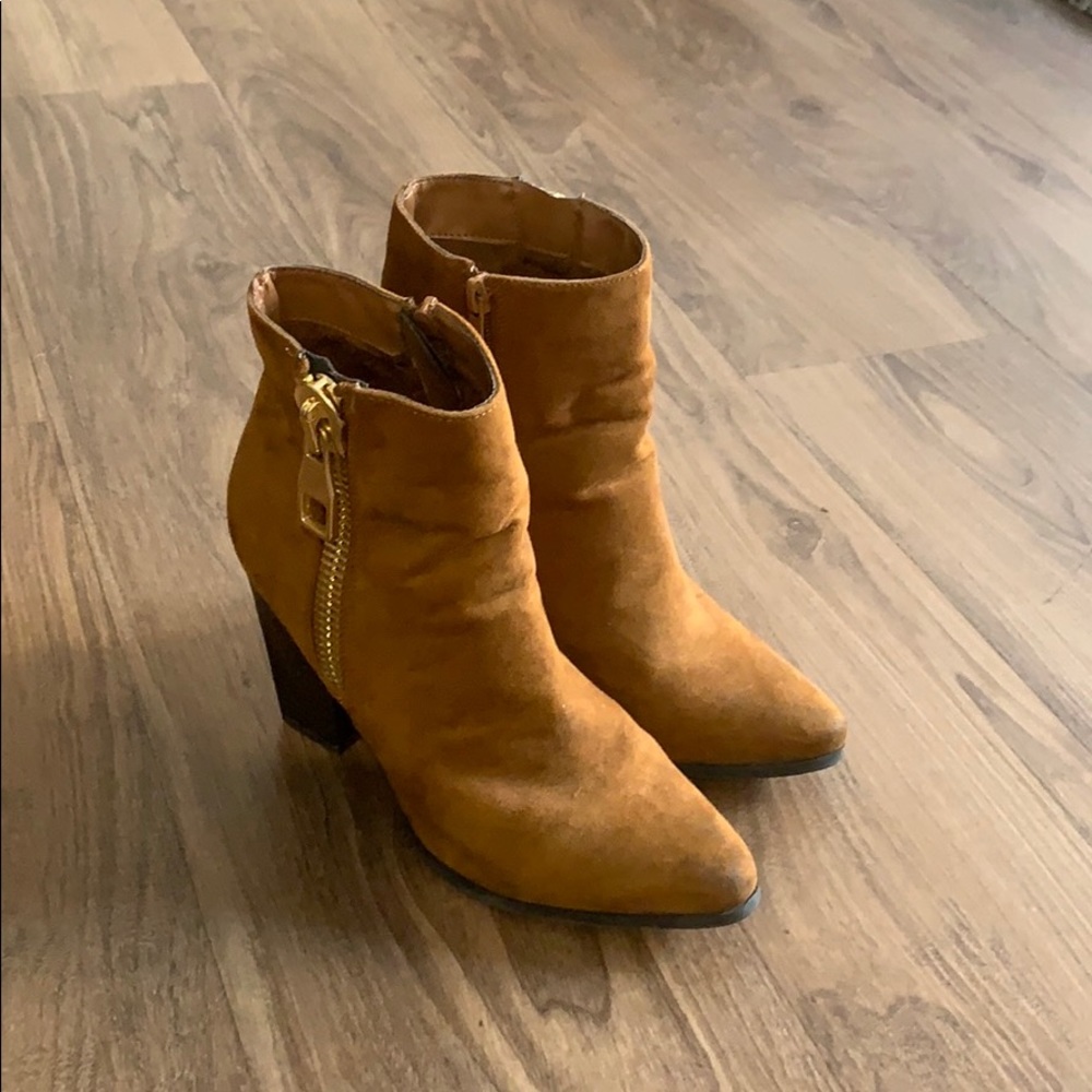 Suede booties